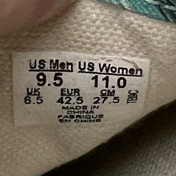 Vans Flamingo Blue Pink Sneakers Men's 9.5 Women's 11 Doren Off The Wall Summer - Picture 4 of 4